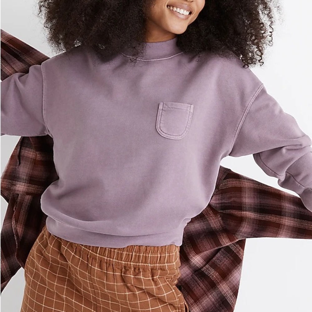 Madewell purple pullover. Size S.